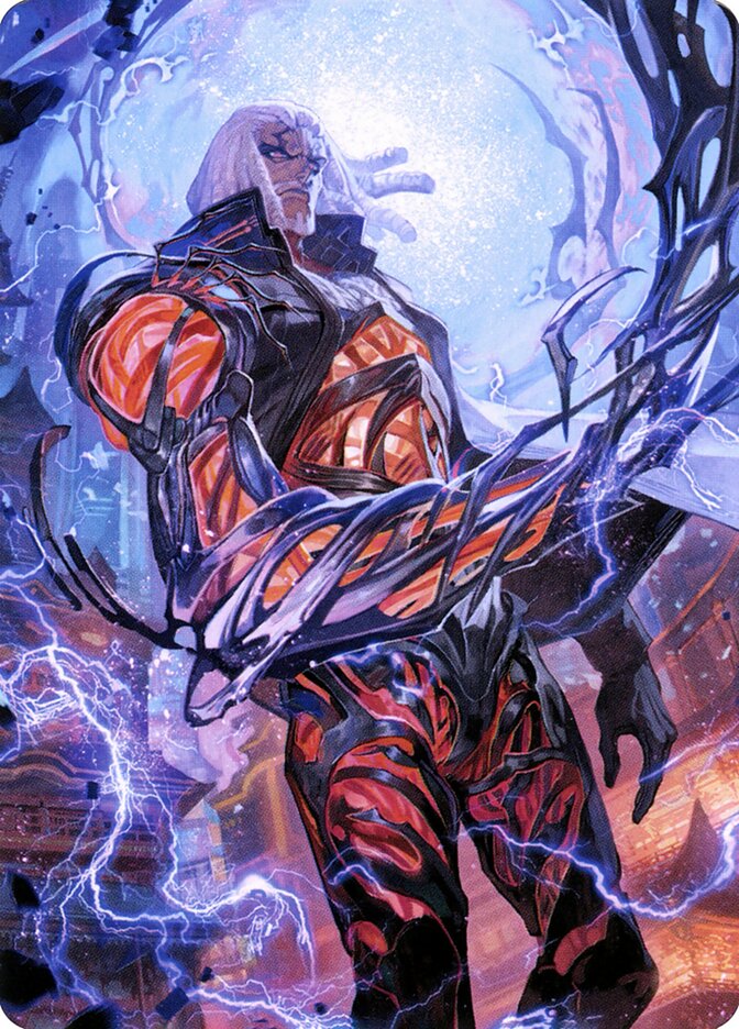 Tezzeret, Betrayer of Flesh // Tezzeret, Betrayer of Flesh — Neon Dynasty Art Series (ANEO) #54