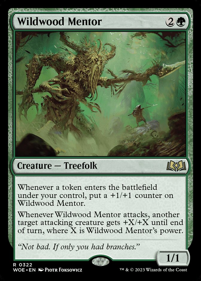 Wildwood Mentor — Wilds of Eldraine (WOE) #322