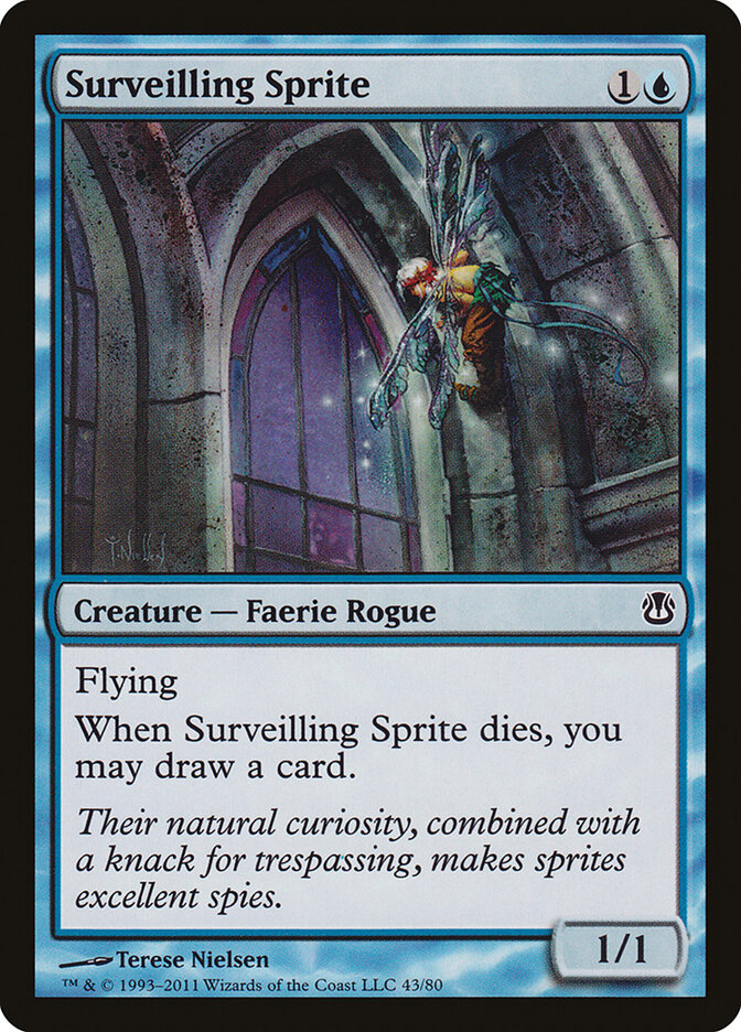Surveilling Sprite — Duel Decks: Ajani vs. Nicol Bolas (DDH) #43