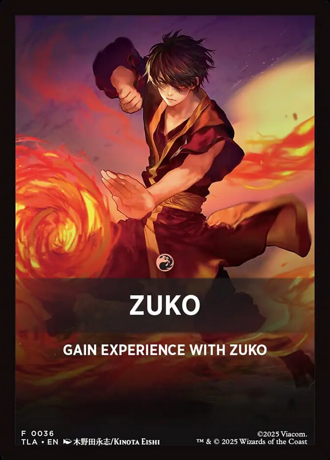 Zuko — Avatar: The Last Airbender Jumpstart Front Cards (JTLA) #36
