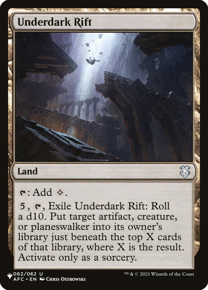 Underdark Rift — The List (PLST) #AFC-62