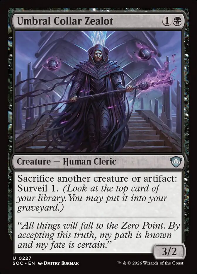 Umbral Collar Zealot — Secrets of Strixhaven Commander (SOC) #227