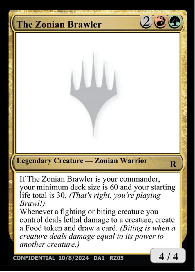 The Zonian Brawler — Unknown Event (UNK) #RZ05g
