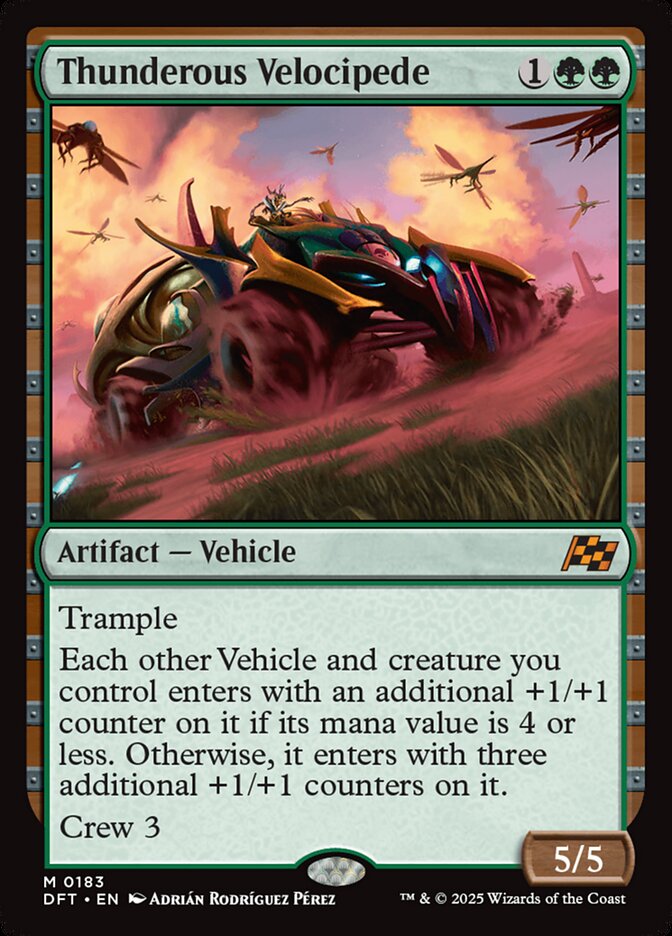 Thunderous Velocipede — Aetherdrift (DFT) #183