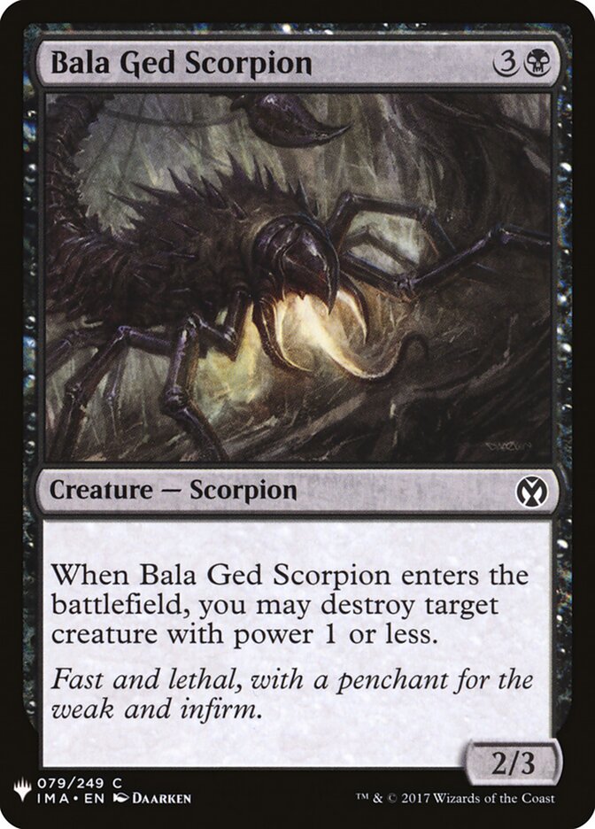 Bala Ged Scorpion — The List (PLST) #IMA-79