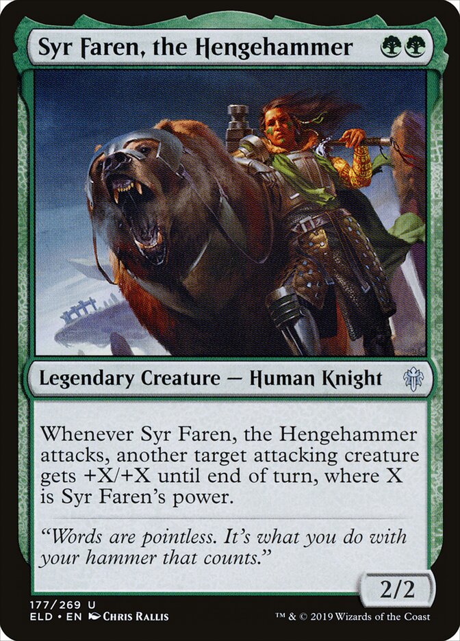 Syr Faren, the Hengehammer — Throne of Eldraine (ELD) #177
