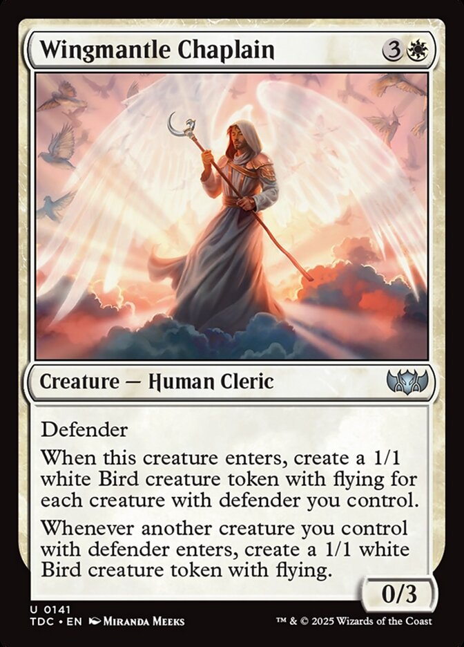Wingmantle Chaplain — Tarkir: Dragonstorm Commander (TDC) #141