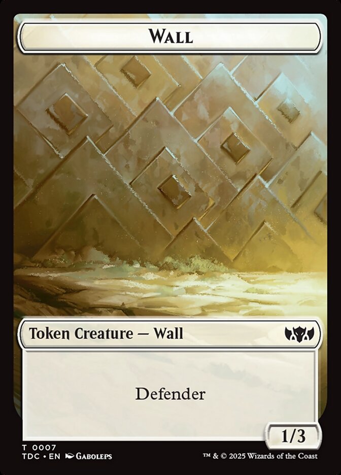 Wall — Tarkir: Dragonstorm Commander Tokens (TTDC) #7