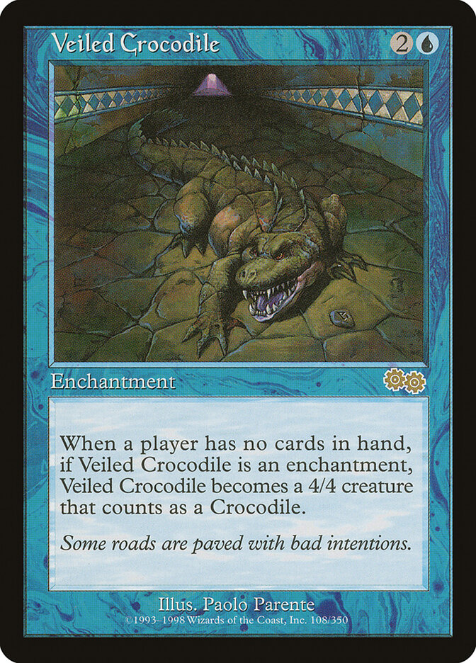 Veiled Crocodile — Urza's Saga (USG) #108