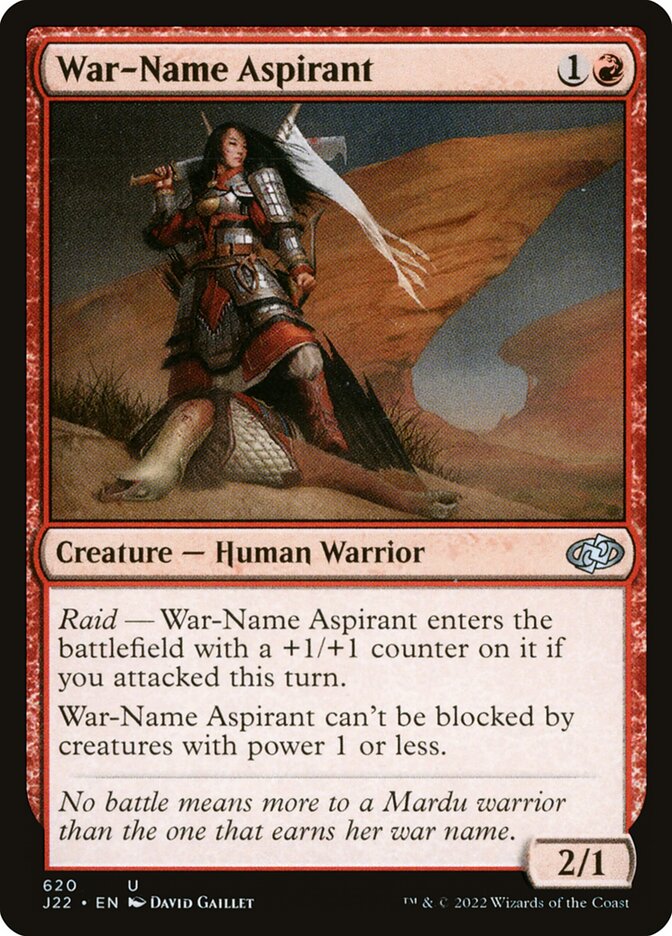 War-Name Aspirant — Jumpstart 2022 (J22) #620