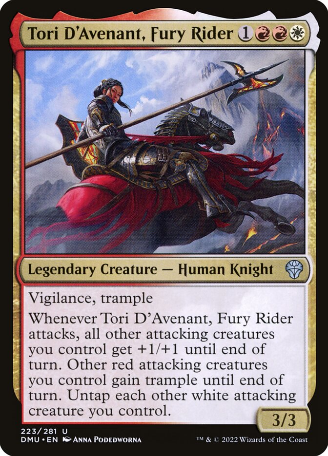 Tori D'Avenant, Fury Rider — Dominaria United (DMU) #223
