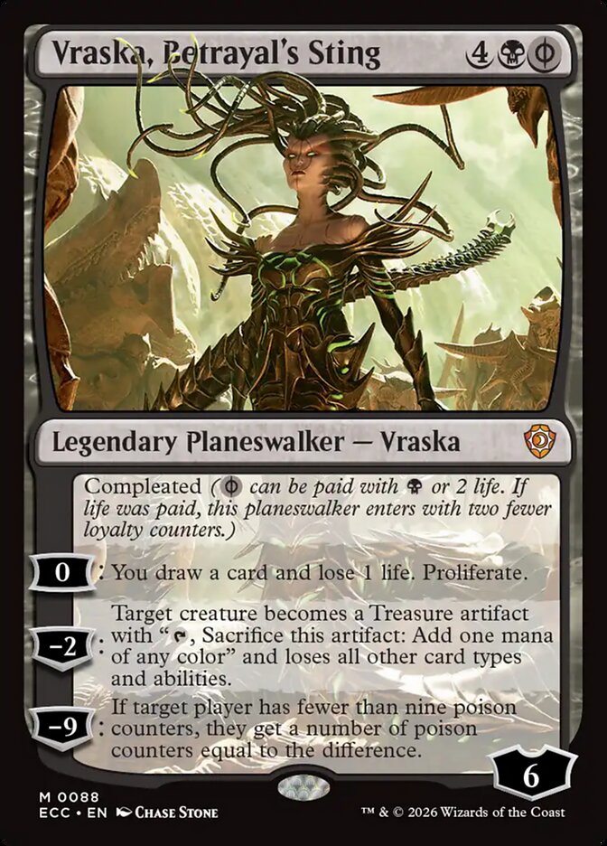 Vraska, Betrayal's Sting — Lorwyn Eclipsed Commander (ECC) #88