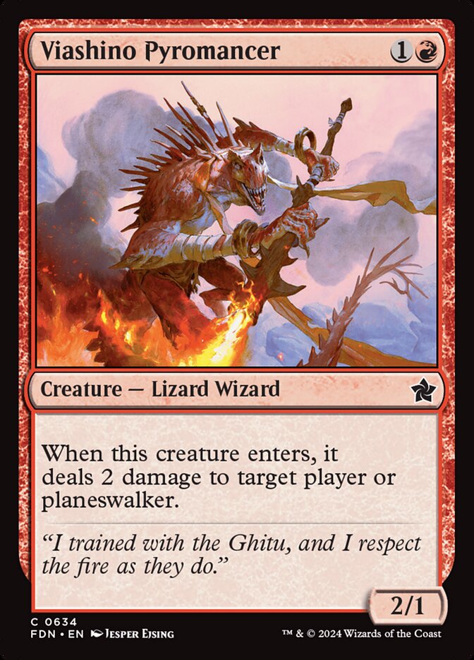 Viashino Pyromancer — Foundations (FDN) #634