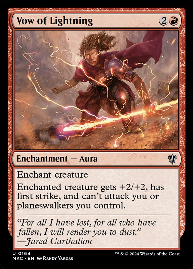 Vow of Lightning — Murders at Karlov Manor Commander (MKC) #164
