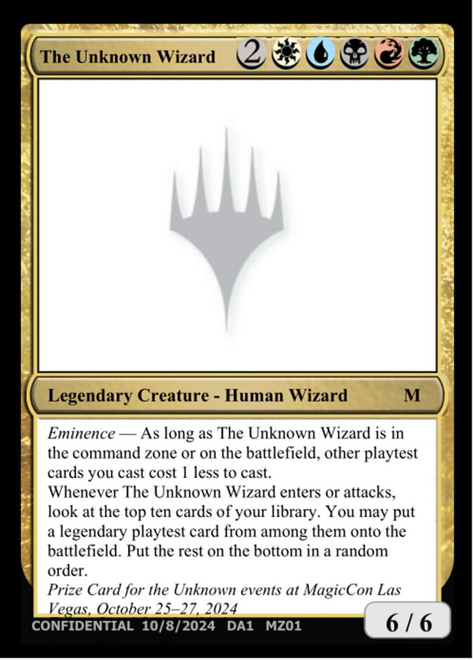 The Unknown Wizard — Unknown Event (UNK) #MZ01