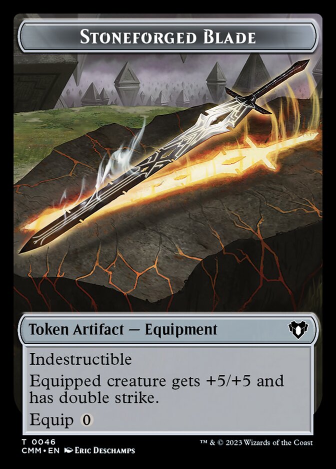 Stoneforged Blade — Commander Masters Tokens (TCMM) #46