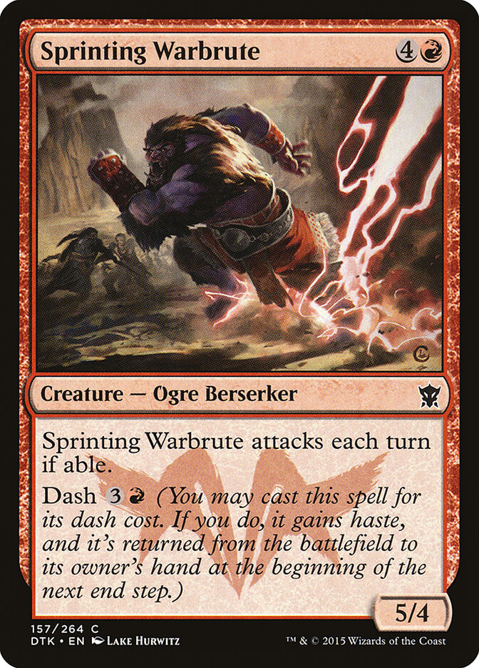 Sprinting Warbrute — Dragons of Tarkir (DTK) #157