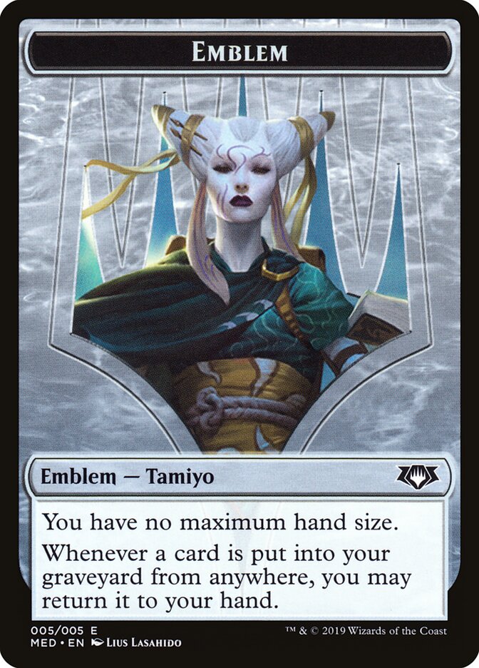 Tamiyo, the Moon Sage Emblem — Mythic Edition Tokens (TMED) #R5