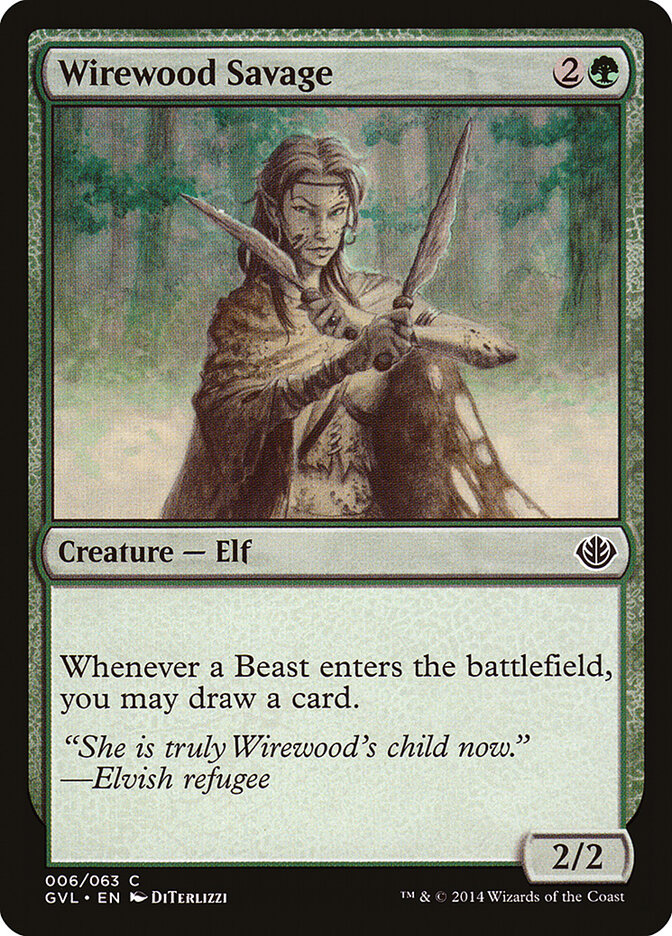 Wirewood Savage — Duel Decks Anthology: Garruk vs. Liliana (GVL) #6