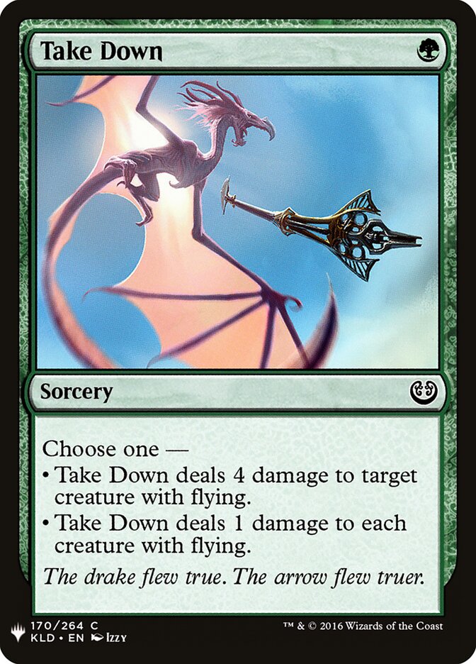 Take Down — The List (PLST) #KLD-170