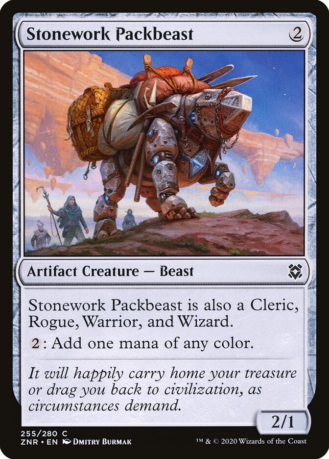 Stonework Packbeast — Zendikar Rising (ZNR) #255
