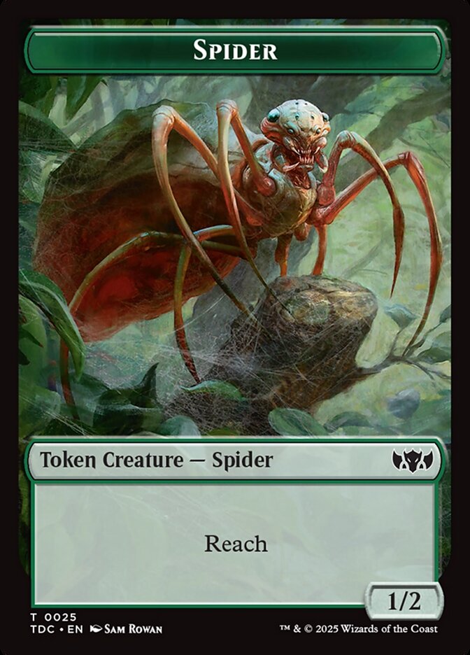 Spider — Tarkir: Dragonstorm Commander Tokens (TTDC) #25