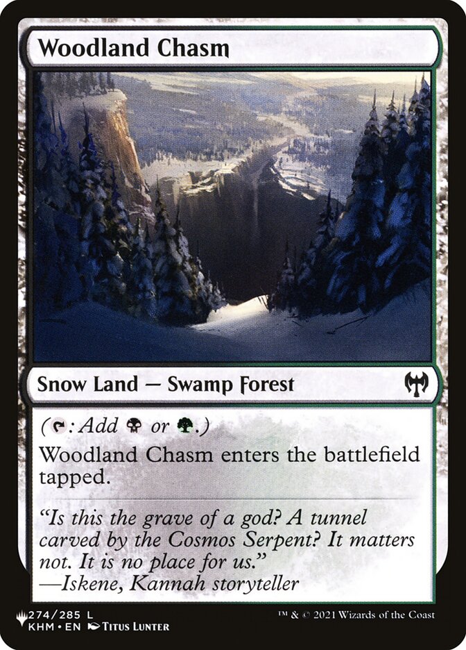 Woodland Chasm — The List (PLST) #KHM-274