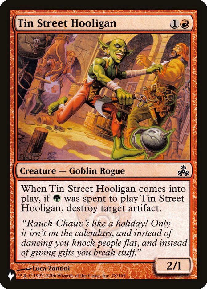 Tin Street Hooligan — The List (PLST) #GPT-78