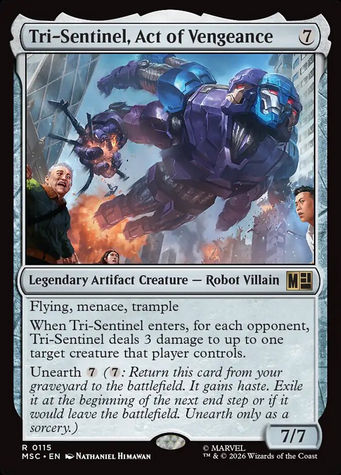 Tri-Sentinel, Act of Vengeance — Marvel Super Heroes Commander (MSC) #115