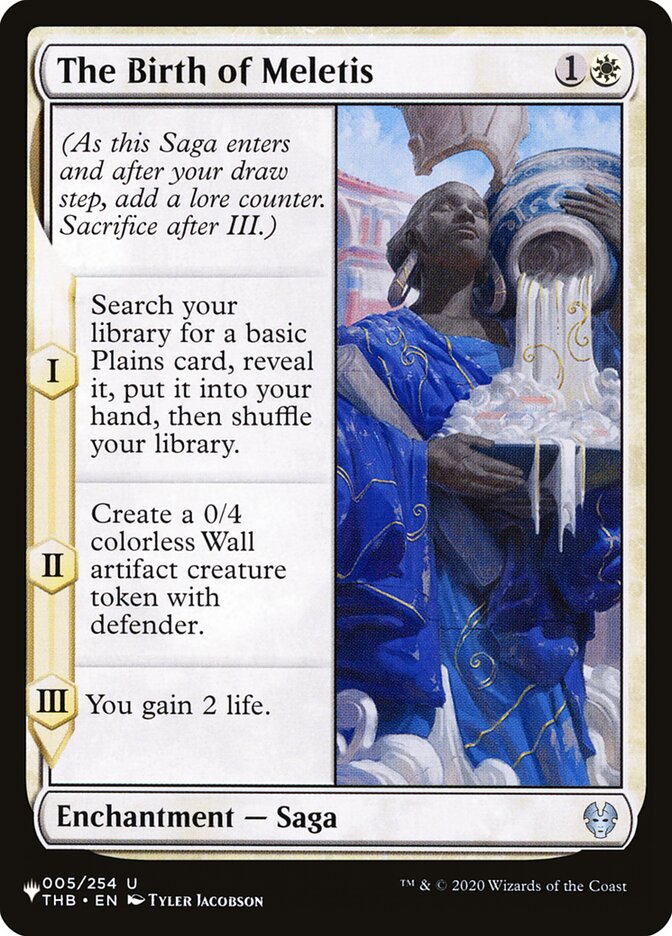 The Birth of Meletis — The List (PLST) #THB-5