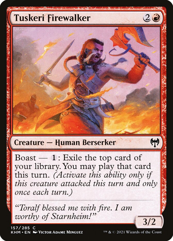 Tuskeri Firewalker — Kaldheim (KHM) #157