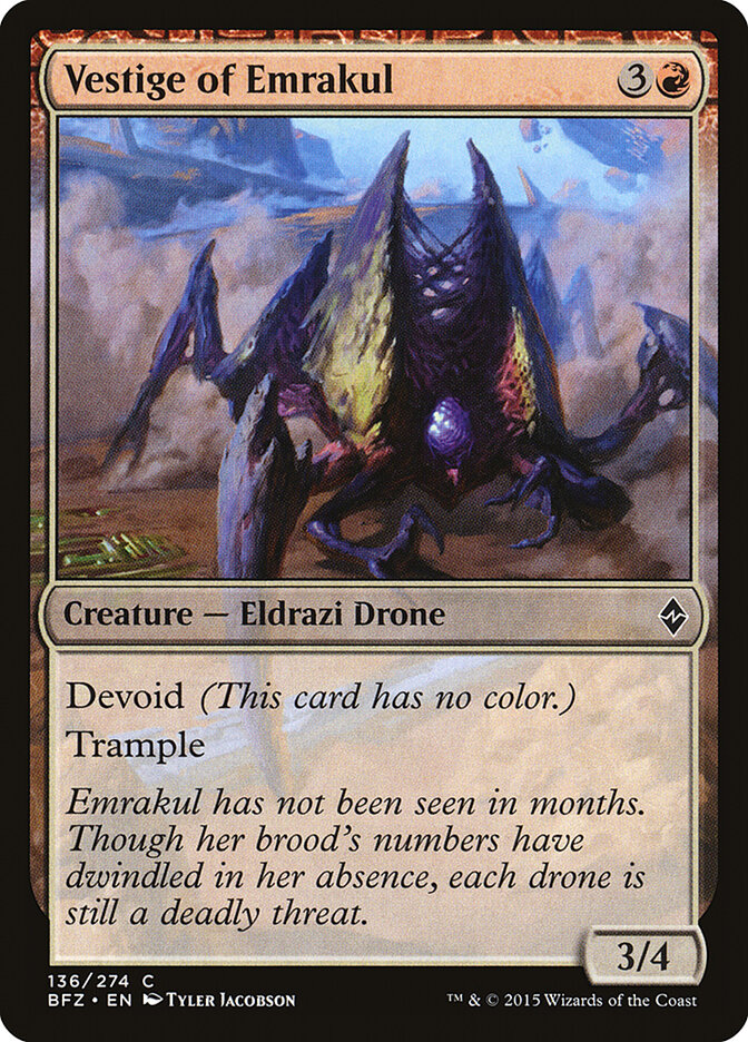 Vestige of Emrakul — Battle for Zendikar (BFZ) #136