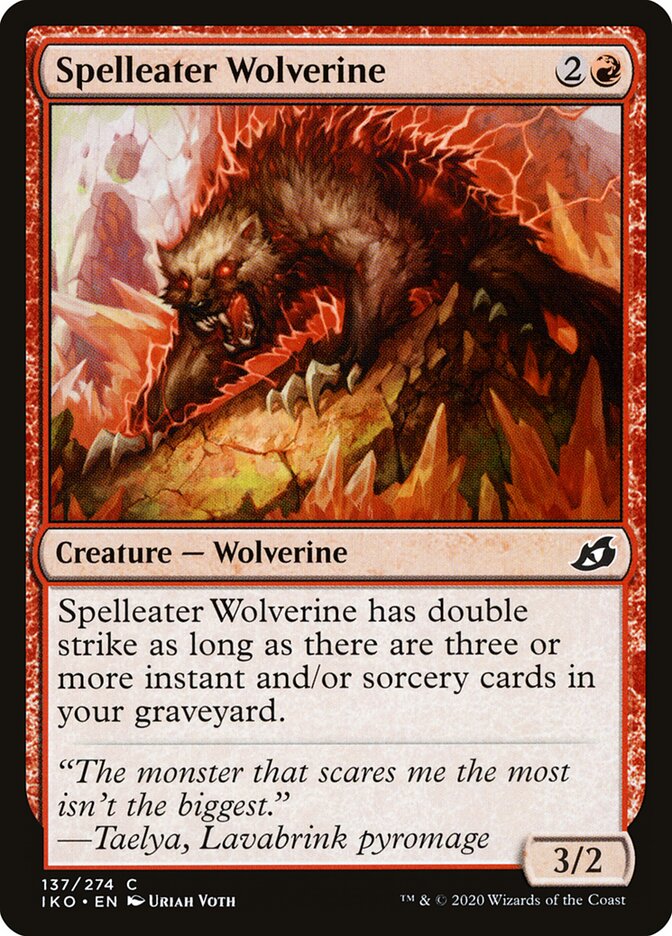 Spelleater Wolverine — Ikoria: Lair of Behemoths (IKO) #137