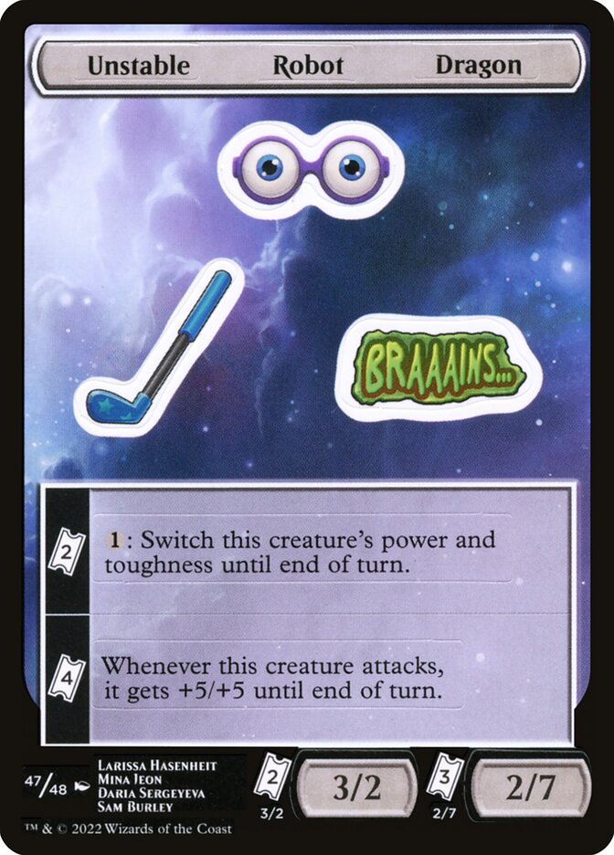 Unstable Robot Dragon — Unfinity Sticker Sheets (SUNF) #47