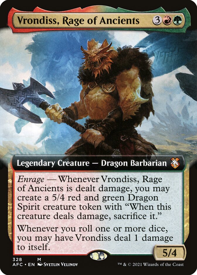 Vrondiss, Rage of Ancients — Forgotten Realms Commander (AFC) #328