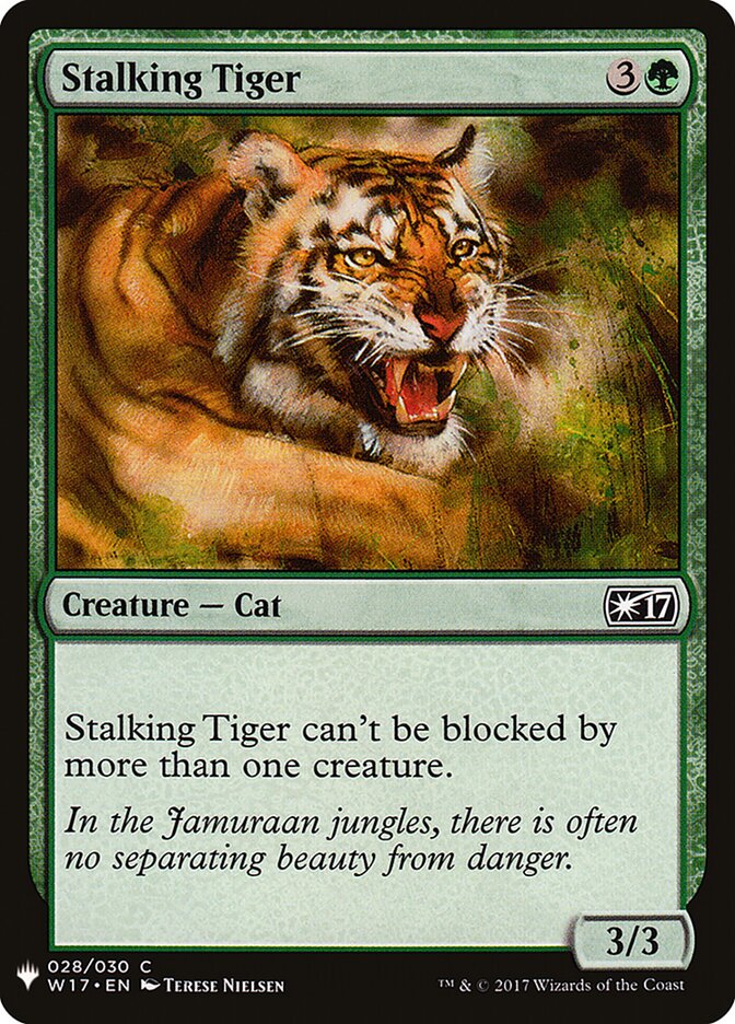 Stalking Tiger — The List (PLST) #W17-28