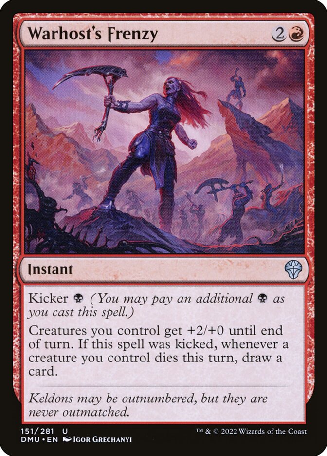 Warhost's Frenzy — Dominaria United (DMU) #151
