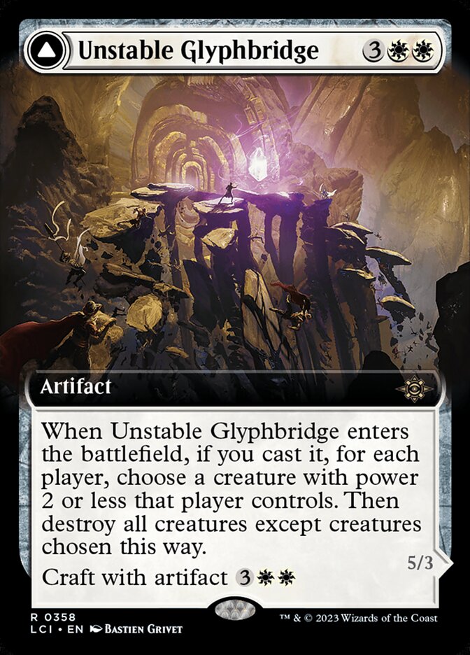 Unstable Glyphbridge // Sandswirl Wanderglyph — The Lost Caverns of Ixalan (LCI) #358