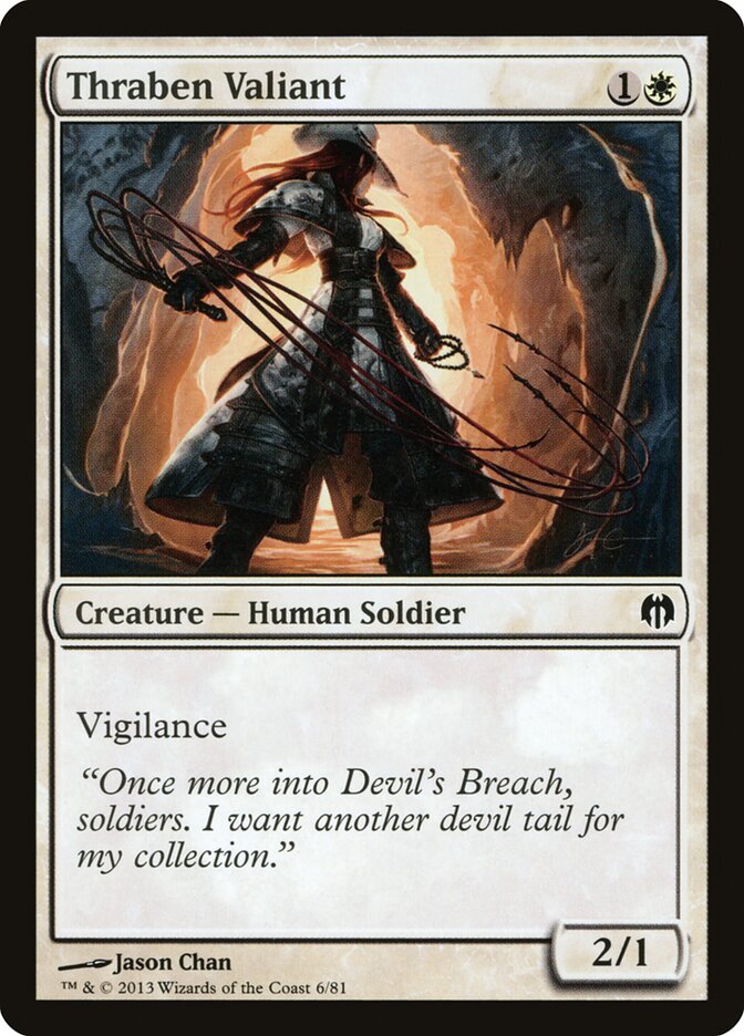 Thraben Valiant — Duel Decks: Heroes vs. Monsters (DDL) #6