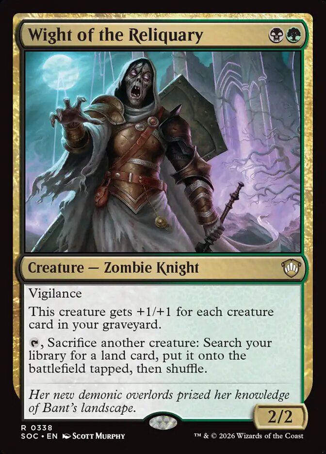 Wight of the Reliquary — Secrets of Strixhaven Commander (SOC) #338