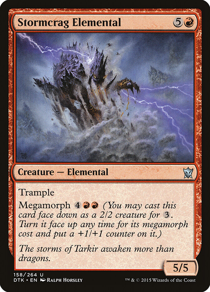 Stormcrag Elemental — Dragons of Tarkir (DTK) #158