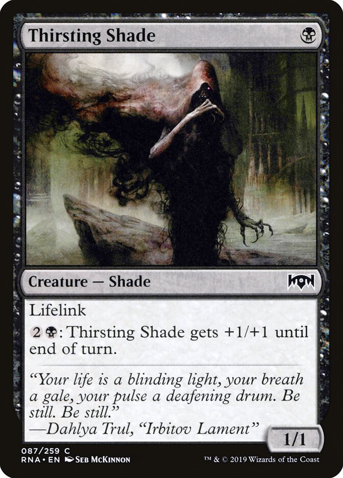 Thirsting Shade — Ravnica Allegiance (RNA) #87
