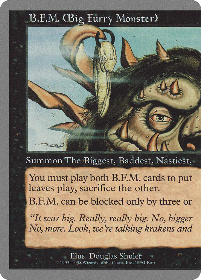 B.F.M. (Big Furry Monster) — Unglued (UGL) #28