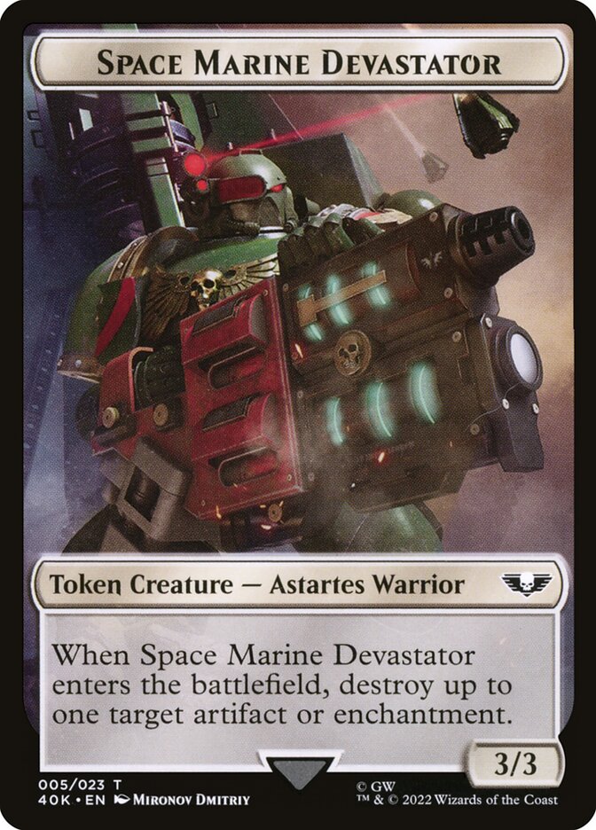 Space Marine Devastator — Warhammer 40,000 Tokens (T40K) #5
