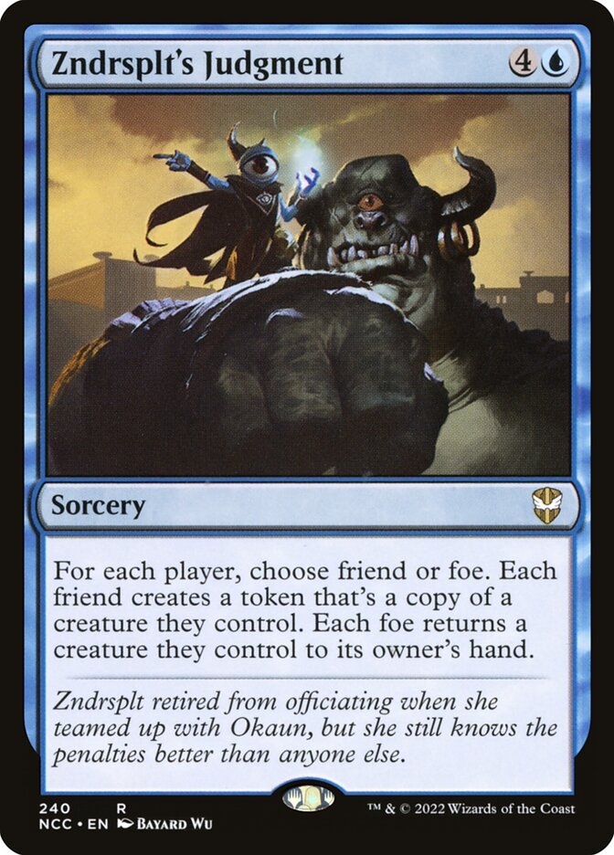 Zndrsplt's Judgment — New Capenna Commander (NCC) #240