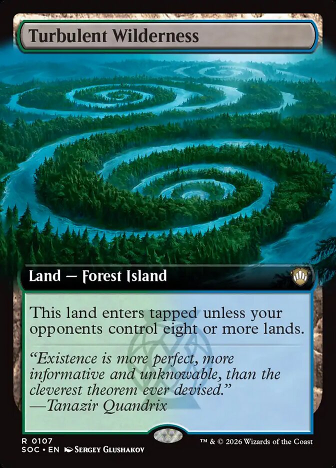 Turbulent Wilderness — Secrets of Strixhaven Commander (SOC) #107