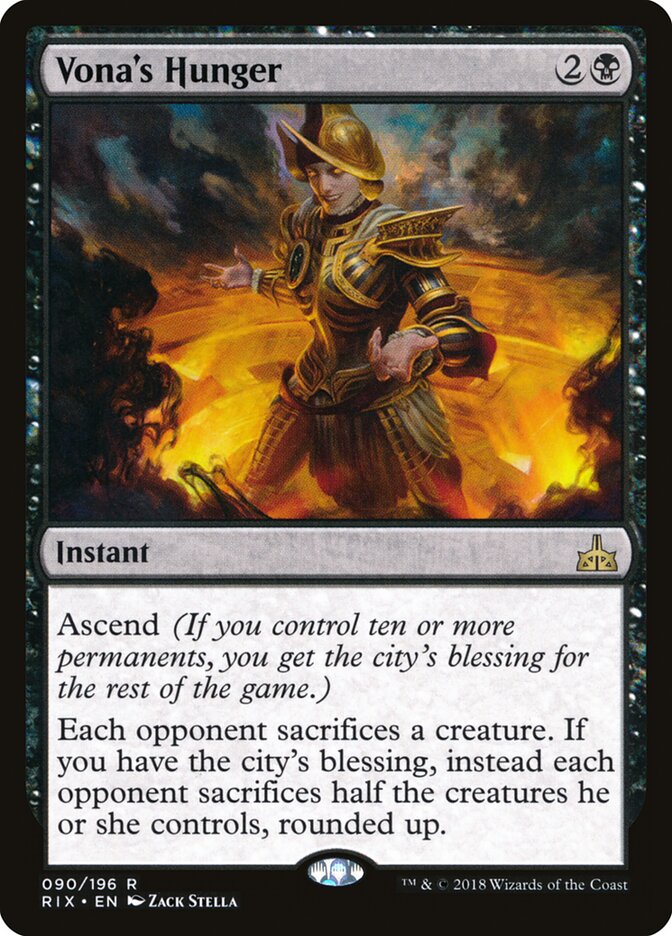Vona's Hunger — Rivals of Ixalan (RIX) #90