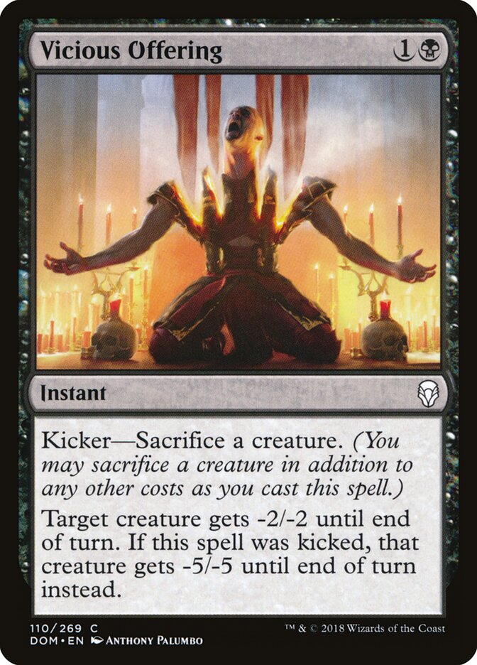 Vicious Offering — Dominaria (DOM) #110