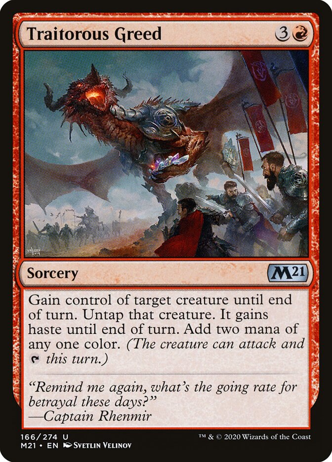 Traitorous Greed — Core Set 2021 (M21) #166