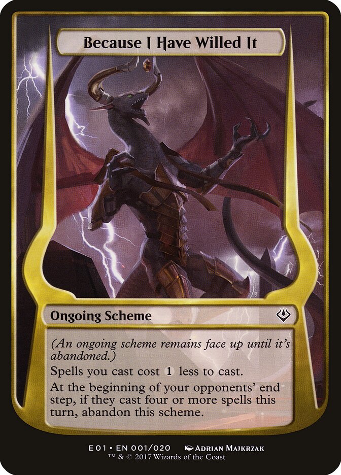 Because I Have Willed It — Archenemy: Nicol Bolas Schemes (OE01) #1★